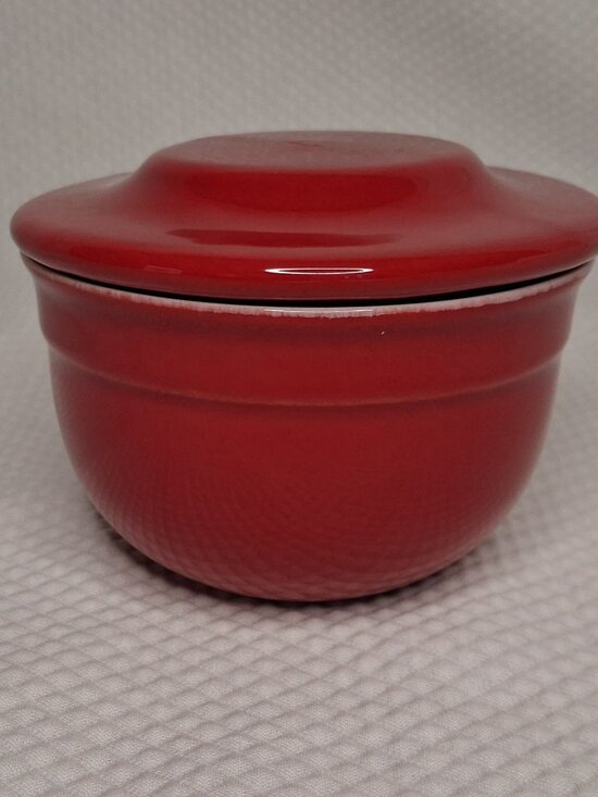 Emile Henry Other - Contemporary Emile Henry French Pottery Flame Red Butter Bell #16.10